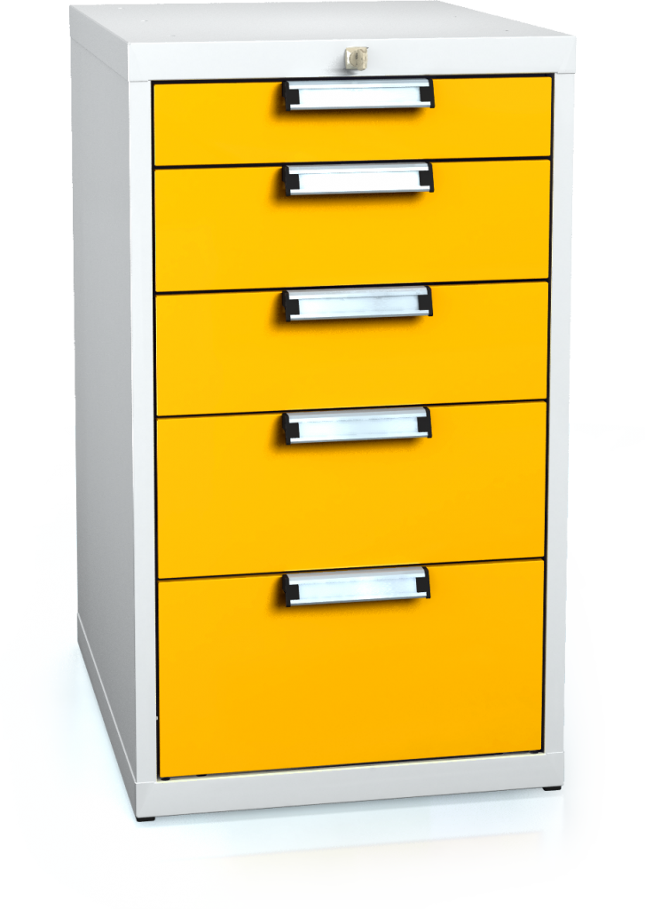 Unterbaublöcke UNI für Werkbänke 840 x 480 x 600 - 5x Schubladen